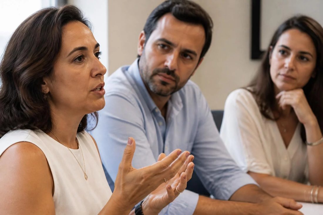 Participante falando em pé enquanto o restante da turma acompanha sentado